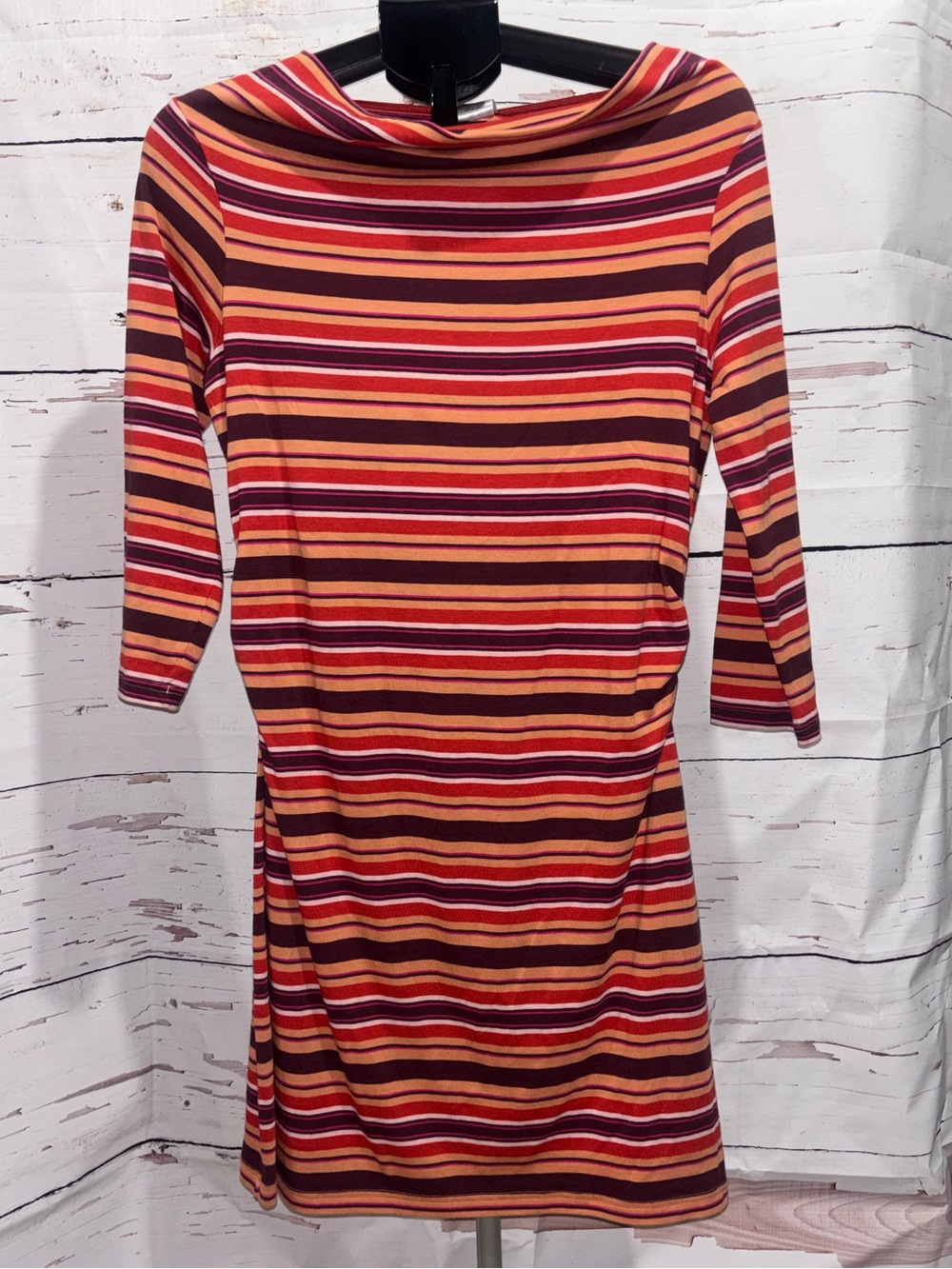 Patagonia Women’s Medium Striped Scoop Neck Shift Dress in Multi-Color NWT - Picture 4 of 8